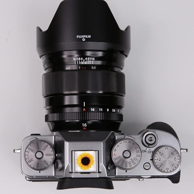 Foto&Tech Hot Shoe Cover Cap Compatible with Canon Nikon Sony Panasonic Fujifilm Olympus Pentax Sigma DSLR/SLR/Evil Camera (Sunflower)