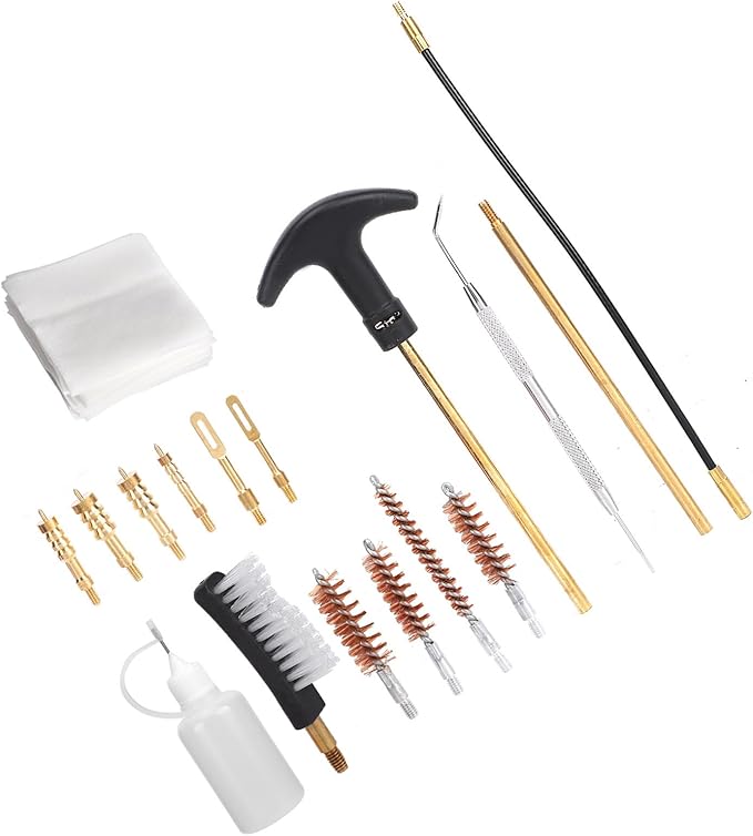 Fine Metal Pipe Fittings Dredge Nylon Brush Auto Electric Appliance Gaps Brush Set Cleaning Kit with Storage Bag for Car Home Office Stainless Steel Nylon Copper Wire 19.5x10.6x4cm