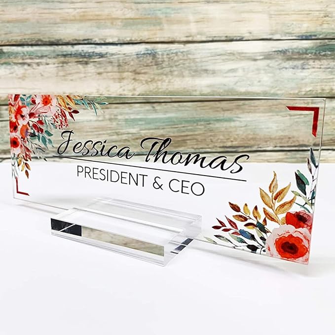 14 Pcs Acrylic Sign Holders, Clear Card Display Stands, Wedding Place Card Holders Table Number Stands for Photos Office Menu Meeting(2 x 1.2 x 0.4in)