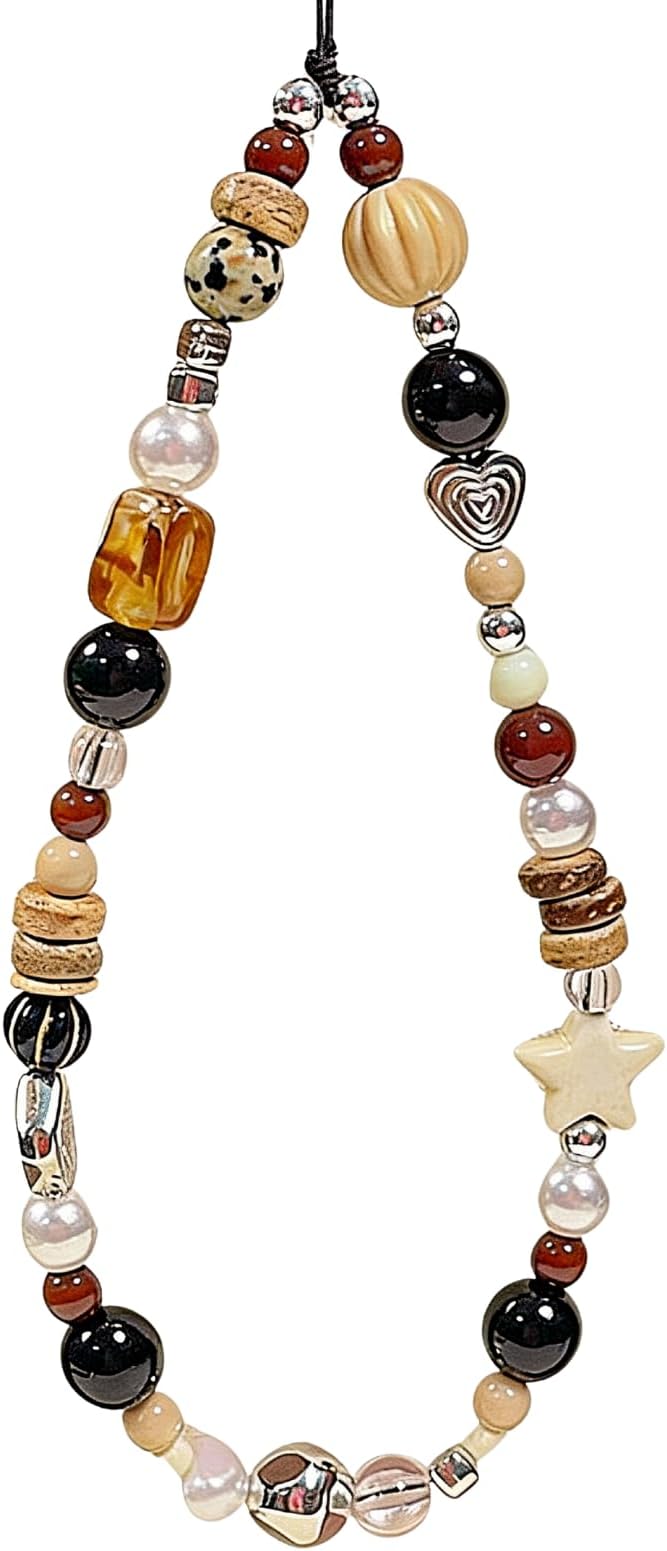 Beaded Camera Wrist Strap Cute Digital Camera Charm Lanyard Phone Charms Strap Beaded Camera Chain for Phone Bag Keychain