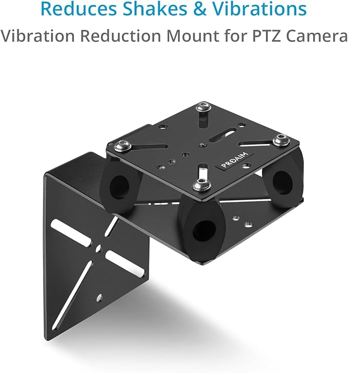PROAIM PT-Z-10 Mount for PT-Z Cameras - Vibration Isolator with L-Shaped Bracket. Wall Mounting Solution Offers Maximum Payload: 8kg / 17.6lb. Mount.