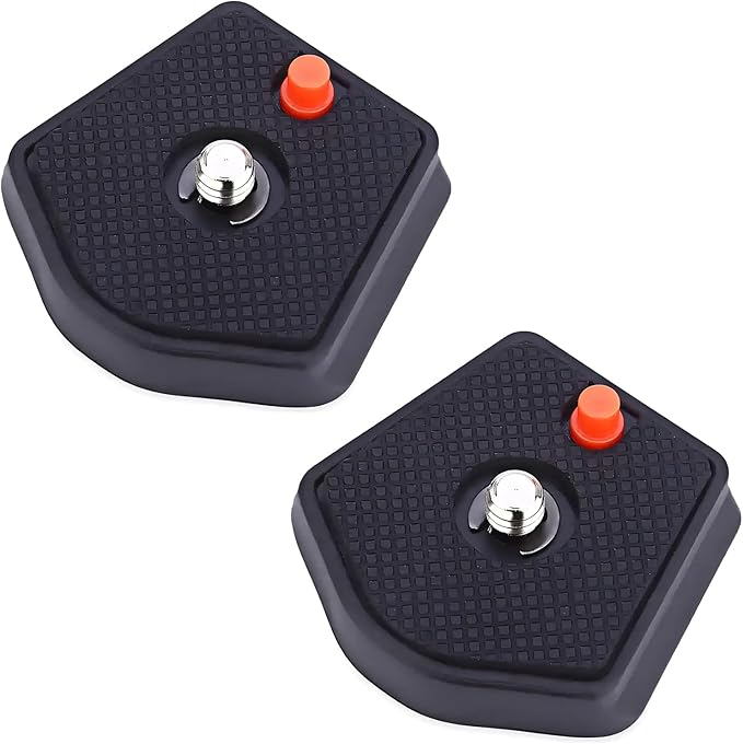 Pair of Universal Tripod SLR Camera Quick Release Plate 1/4inch Screw 785PL Compatible with Manfrotto Modo Most Models