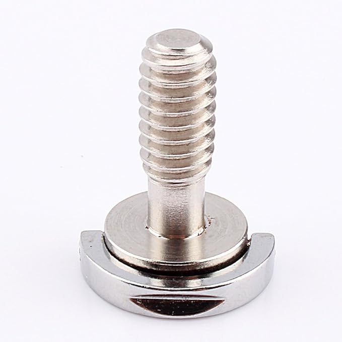 Yosoo D Shaft D-Ring Thumb Screw Adapter 1/4''-20 Thead for Camera Tripod QR Quick Release Plate