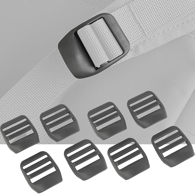 1 Inch Ladder Lock Buckles, Set of 8, Tactical Belts and Webbing Straps Replacement
