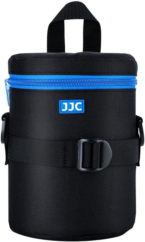JJC Deluxe Lens Case Pouch Bag for Canon EF 24-70mm f2.8L USM/EF 50mm f1.2L USM/EF 85mm f1.2L II USM, Tamron SP 70-300mm f4-5.6 A005, Sigma APO DG 70-300mm f4-5.6 & More Lens below 3.9" x 6.5"(D x L)