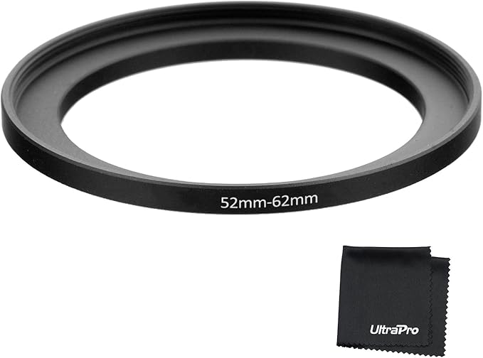 UltraPro Step-Up Adapter Ring 52mm Lens to 62mm Filter Size