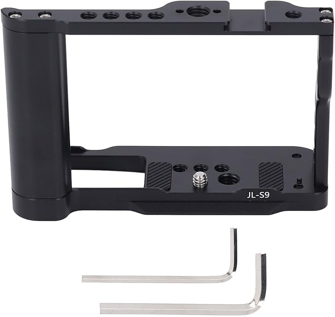 Qiilu Camera Rig for S9 Aluminum Alloy Camera Cage for Video Production with Cold Shoe Mount and MultiDevice Support Rewritten