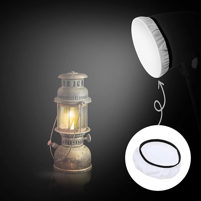7"/18cm Light Diffuser,Soft Diffuser Lamp Cover White Lamp Shade Diffuser,Great for Studio Strobe Reflectors, Video Shooting (6Pcs)