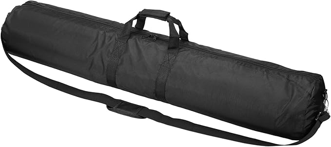PATIKIL Tripod Carrying Case, 47.2" x 7.9" Heavy Duty Nylon Padded Tripod Bag with Adjustable Shoulder Straps and Handles for Light Stands Umbrellas Tripods Mic Speaker Stand, Black