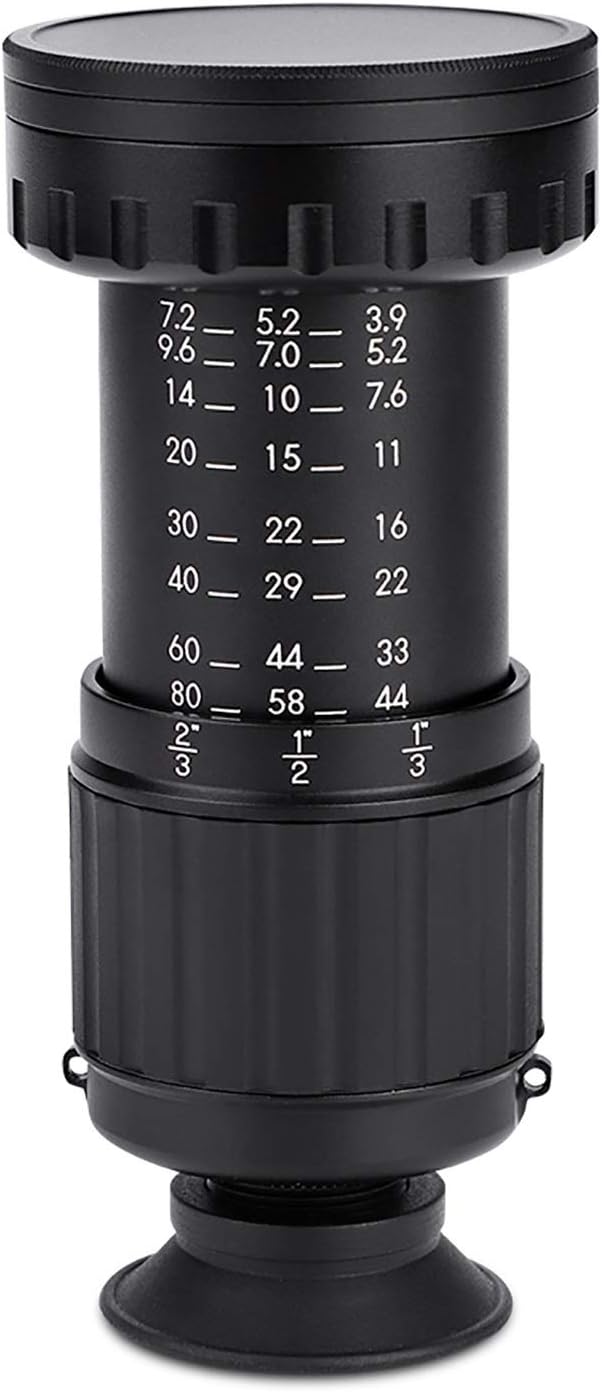 VD-11X Micro Director HD Viewfinder Scene Viewer with 11X Magnification for Film TV Photography, Aluminum Multi Coated Optical Glass, Black Color, Suitable for Most Formats