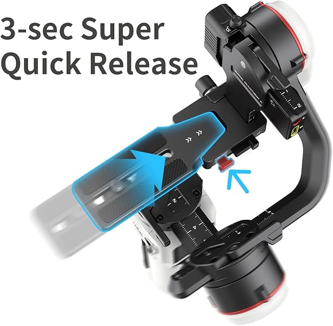 Zhiyun Crane M3 Pro Version 3-Axis Handheld Gimbal Stabilizer for Mirrorless Cameras, Compatible with Sony A6600, A6100, A6000, RX100 M7, GX85, for Gopro Hero10/9/8 5/6/7,iPhone 13 12 XS-Pro Max