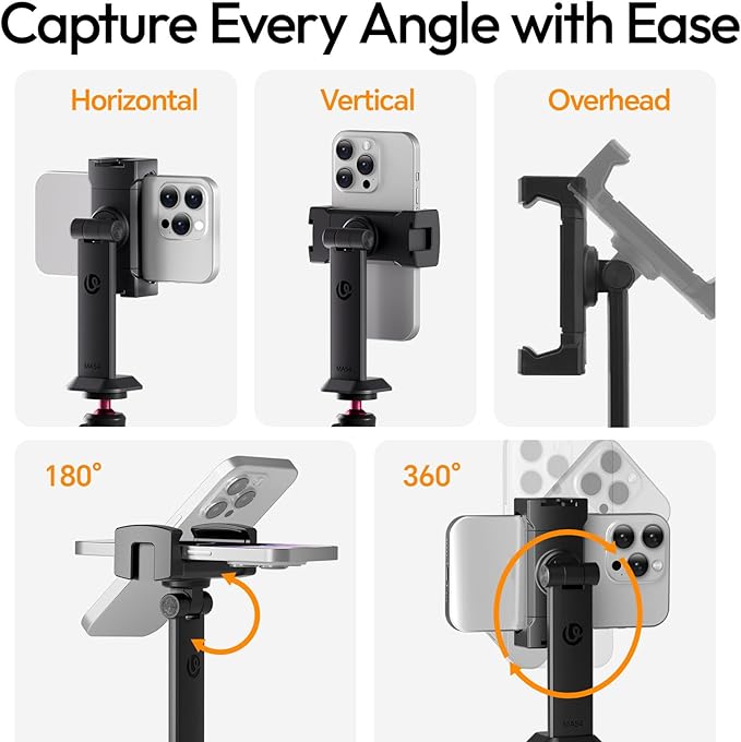ULANZI MA54 Phone Holder Mount Video Rig with Light