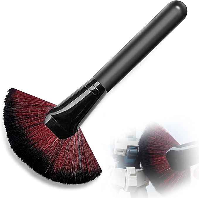 6.88 Inch / 17.5 cm Anti Static Cleaning Brush - Flat Edge Soft Polyester Bristles for Delicate Models, Figurines & Electronics