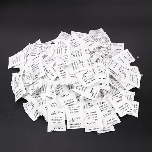 200PCS Premium Transparent Desiccant Packs for Storage, Absorbers for Control Absorbing, Desiccant Dehumidifiers Bags for Electronics, Clothes Shoes, Jewelry, Spices(Color:3 * 4cm)