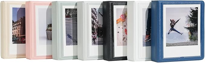 iFreak Polaroid Photo Album Book Fits For Fujifilm Instax Wide Square Picture Album, Holds Square Instant Square SQ1 SQ6 SQ10 SQ20 Camera Film Polaroid 600 i Type 3.5x4.25 inch Film (Beige)