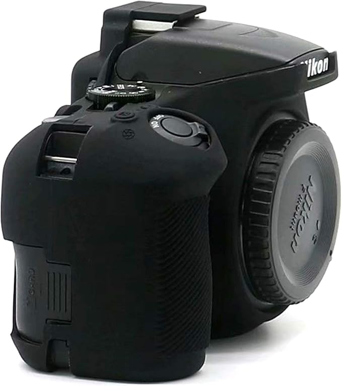Professional Secure Silicone Camera Cases Bag Housing Rubber Body Skin for Nikon D3500 Digital SLR Camera (Black)