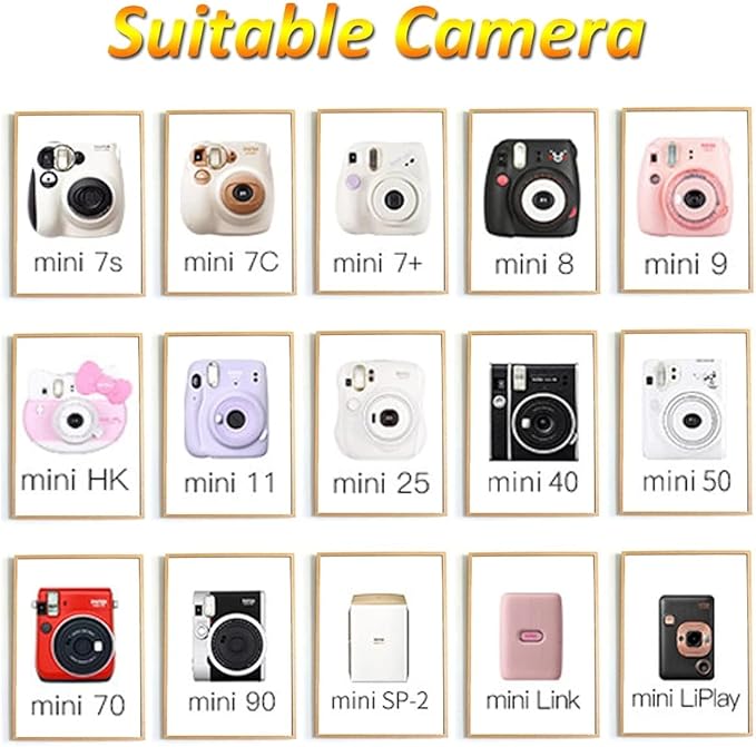 Fujifilm Instax Mini Instant Film, 5 Pack Film Bundle Includes 50 Total Picture Sheets