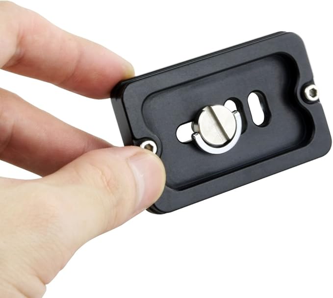 Haoge 60mm QR Quick Release Plate with D-Ring Screw Fits Arca-Swiss Standard for Tripod Ball Head Clamp Camera Lens