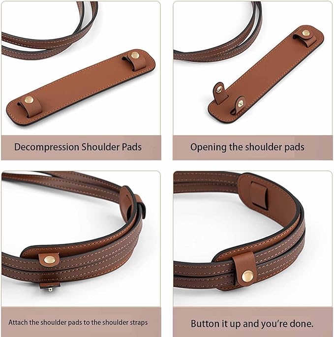 Vachetta Leather Shoulder Pad Soothing Shoulder Pad for Cossbody Bag Straps