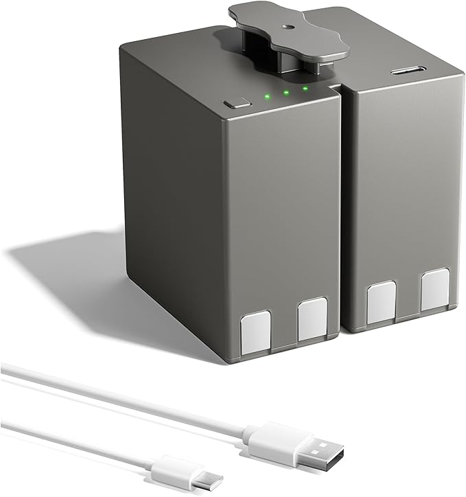 Runpower 6500mAh Capacity Rechargeable Lithium Battery Pack for Stealth Cam 360, Revolver, Pro & Pro 2.0 Cellular Trail Cameras, Includes USB Cable