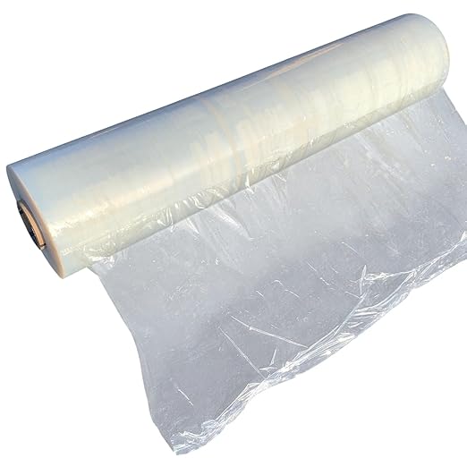 Extra Wide 60 Inch Stretch Wrap | Made in USA | Size: 80 Gauge - 60" x 5000 ft Roll | Cast Film | Industrial Strength - Stretches up to 250% - Sandbaggy (60 inch Wide, 10, Count)