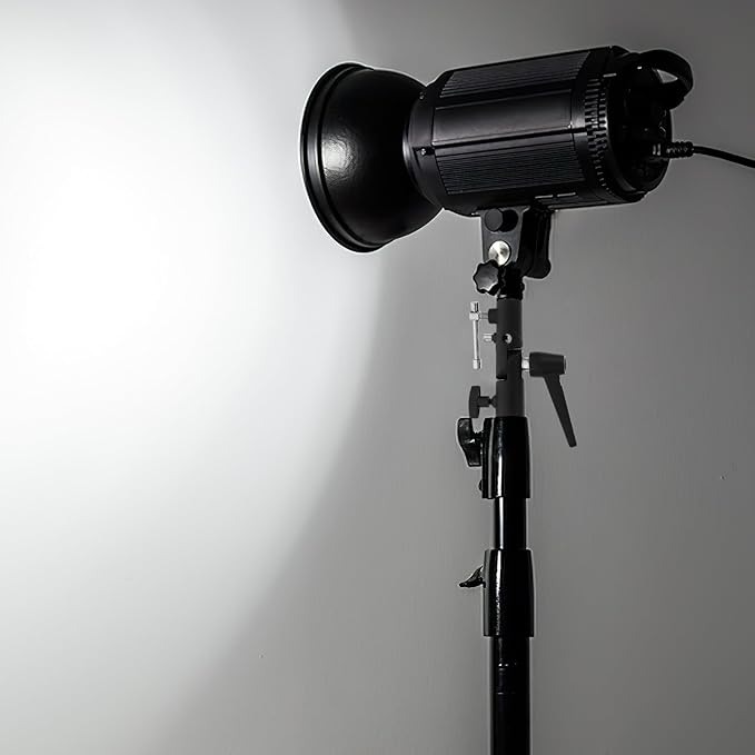 Kisangel H-Shaped Aluminum Alloy Light Stand Adapter with Dual Flash Mount Swivel Umbrella Clamp for Off-Camera Tripod and Photography Umbrella Portable Bracket for Studio and Outdoor Use
