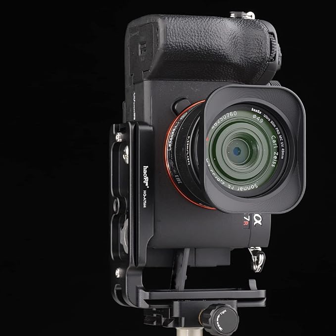 Haoge PSL-A7R4 L Bracket for Sony a7r5 α7R V A7R4 a7riv a7r4 a7rm4 A9ii E-Mont Camera,1 Piece Integrated Metal Arca Style Compatiable Quick Release Plate