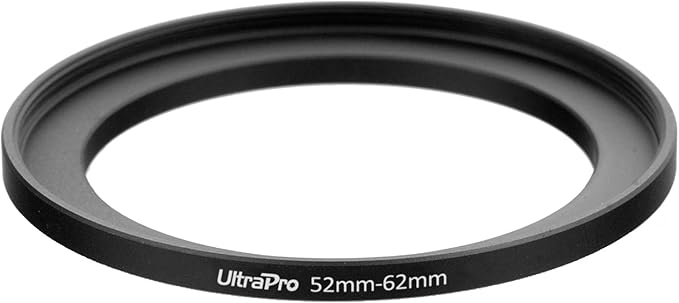 UltraPro Step-Up Adapter Ring 52mm Lens to 62mm Filter Size