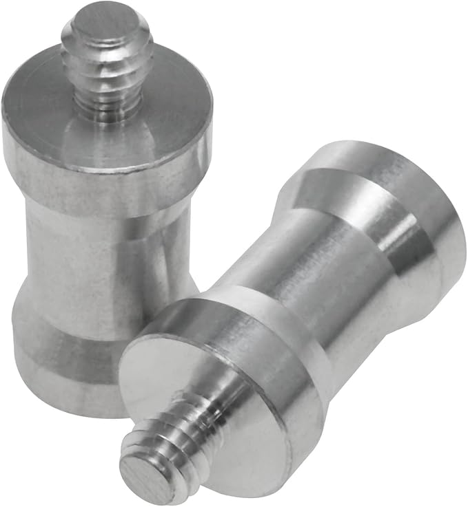 3/8 to 1/4 Adapters for Studio Light Stands - 4pcs Camera Screw Sets with Ball Head & Flash Trigger Receivers