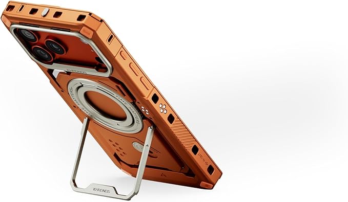 Tilta Khronos Case Compatible with iPhone 17 Pro Max - Orange | Snap in Design | Locking Clamp for Secure Mounting | Passthrough Power | Works with Focus Handles, Cooling Modules, Filters