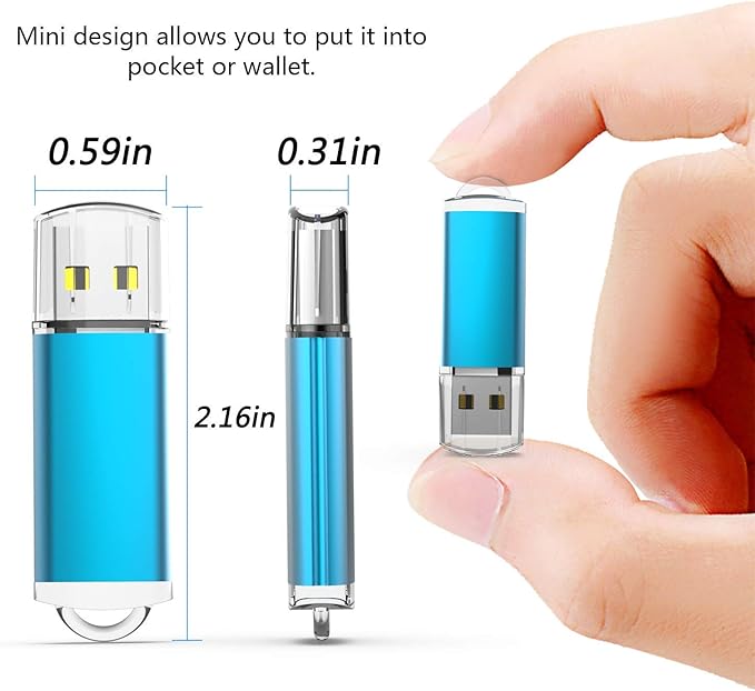 4GB USB Flash Drive 10 Pack Easy-Storage Memory Stick K&ZZ Thumb Drives Gig Stick USB2.0 Pen Drive for Fold Digital Data Storage, Zip Drive, Jump Drive, Flash Stick, Mixed Color