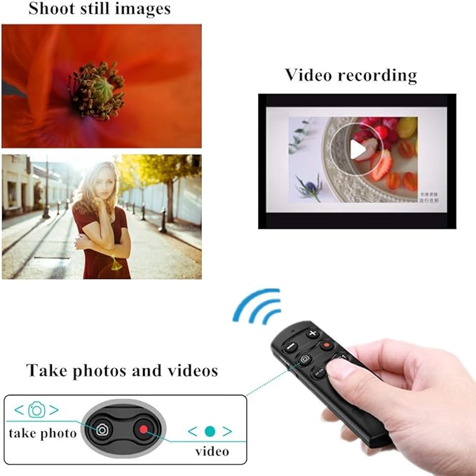 PHOLSY RMT-P1BT Bluetooth Camera Remote Wireless Release Shutter Commander Compatible with Sony a1, a6700, a6400, a6600, a7C, a7M3, a7M4, a7RM3, a7RM4, a7SM3, a9, a9M2, RX0M2, RX100M7, ZV-1, ZV-E10