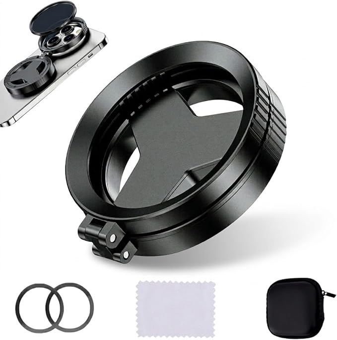Anti-Glare Magnetic Phone Filter, Magnetic Anti-Glare Phone Filter, Foldable Portable Polarizing Lens Attachment, Reduces Reflections, Enhances Colors (1pcs)