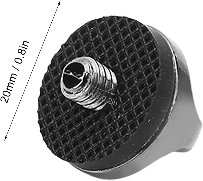 D Ring Camera Screws, 5pcs UNC 1/4 20 Thread Camera Neck Strap Screw Holder Quick Release Plate Mounting Screw 20mm Head Diameter