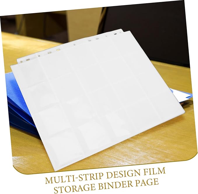 ARTIBETTER 30pcs Film Negative Sleeve Binder Pages Acid Holders for Organizing Film Negatives Portable Storage for Easy Access and