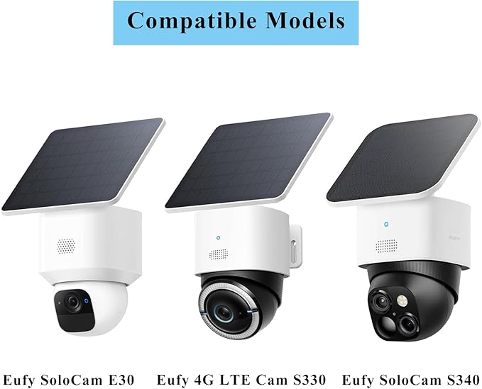 Metal Exterior Outside Wall Corner Mount for Security Camera, Metal Corner Mount Compatible with Eufy SoloCam S340/E30/E42/4G LTE Cam S330 Surveillance Camera System for Outdoor and Indoor,White