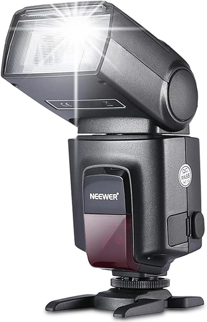 NEEWER TT560 Camera Flash Speedlite Compatible with Canon Sony Nikon Panasonic Olympus Pentax and Other DSLRs, Compatible with Sony ZV1, NOT for ZV-1F, Speedlight with Standard Hot Shoe Mount
