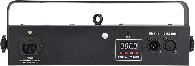 MFL. S100 Strobe Light 132-LED RGB Stage Lighting Strobe Blinder and Wash Light DJ Disco Lights Sound Activated Modes DMX Control All in One for DJ Party Stage Lives Concert