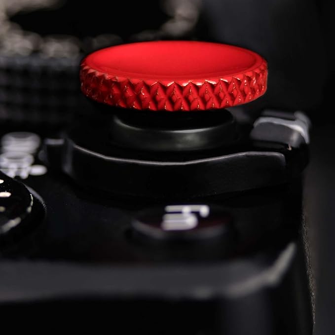 Fujifilm Camera Soft Release Button: 3 Pcs Shutter Button of Camera Accessories - Fuji Fujifilm X-M5 X-T5 X-T4 X-T3 X-T30 X-T30 II X-T20 X-PRO3 X100VI X100V X-E4 X-E3 (Red)