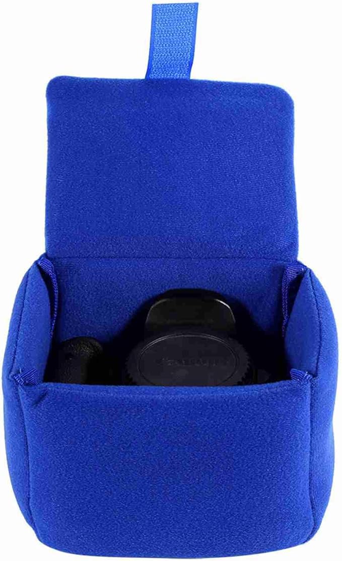 DLSR Camera Bag, Insert Pad Shockproof Insert Protection Camera Case Bag Organizer Accessory for Photographing Padded Camera Pouch Camera Insert Bag (Blue)