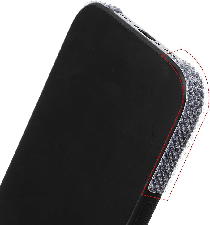 20pcs Grip Stickers for Phone Cell Phone Grip Tape Rubber Non Slip Side Sticker Adhesive Grippy Bumper Frame Stickers Finger Decal Waterproof Pre-Cut Non Slip Kit for Cell Phone Cases, Handles, Tools