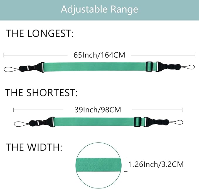 Adjustable Shoulder Strap:Comfortable iPad Strap Nylon Neck Lanyard for iPad/Samsung Tablet Case,Camera Binocular Crossbody Laptop Luggage Bag(Mint Green)