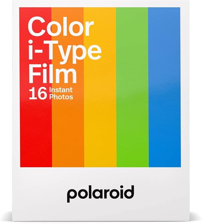 Polaroid Color Instant Film for i-Type - Double Pack (16 Sheets) + Black Album for Polaroid Film
