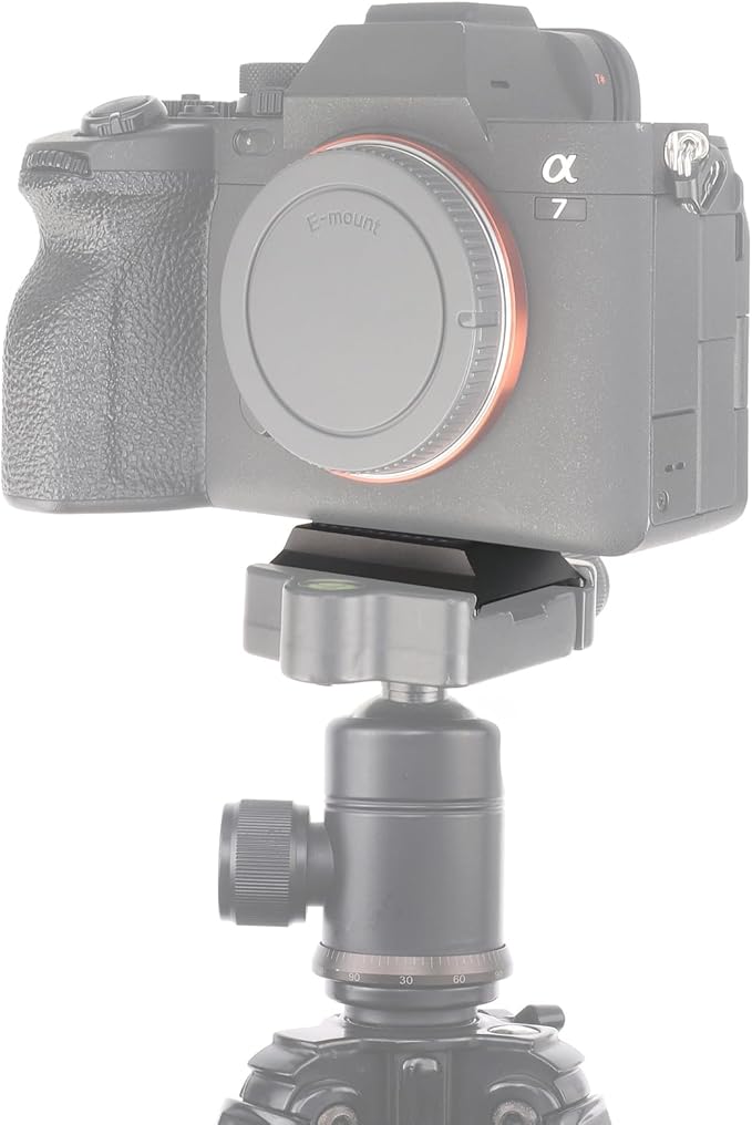 FocusFoto 3-in-1 Upper Quick Release Base plate for DJI Ronin RS2 RSC2 RS 3 Mini RS3 Pro RS 4 Pro Gimbal Stabilizer, for Manfrotto 501PL Head Quick Release Plate, for Arca Swiss Camera Tripod Ballhead