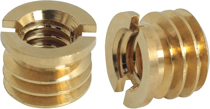 6PCS DSLR Camera Photography Tripod Ball Head Adapter Screw 1/4 to 3/8 Brass Reducer Nut