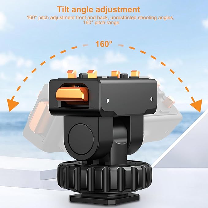 Cold Shoe Adapter Mount with Magnetic Quick Mount Holder, 160 Tilt Adjustable, Universal Action Camera Accessory for Insta360 Ace Pro2 / AcePro / Ace, with 1/4" Screw Hole