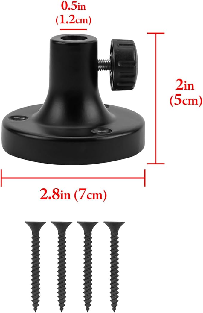 Geekria for Creators Microphone Table Flange Mount Adapter, Metal Table Mount Clamp with Adjustable Interface Aperture Compatible with TONOR T20, Aokeo AK-35, InnoGear Microphone Arm