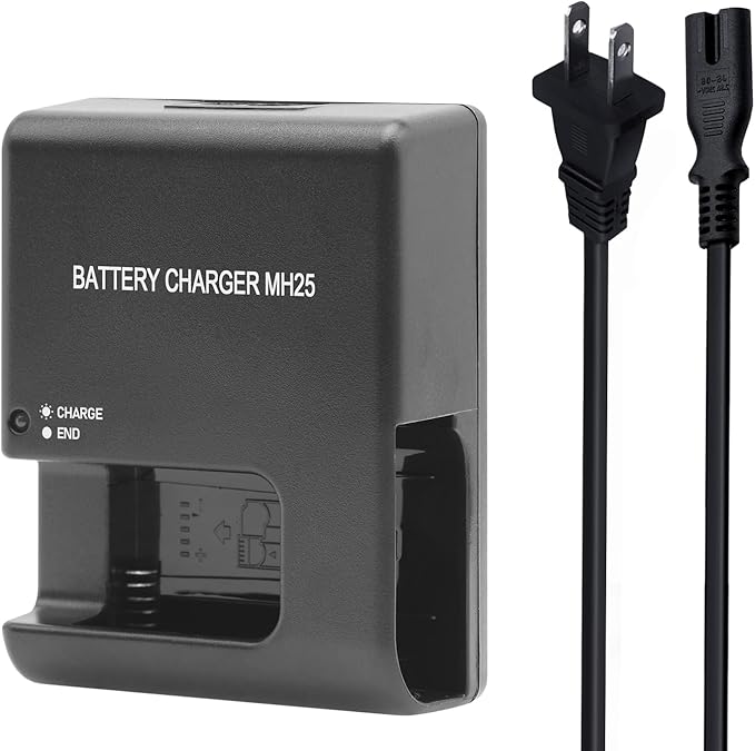 MH-25 Battery Charger Compatible with Nikon EN-EL15 EN-EL15a EN-EL15b Battery for D500 D600 D610 D750 D780 D800 D800E D810 D810A D850 D7000 D7100 D7200 D7500 Coolpix Z5 Z6 II Z7 II Cameras