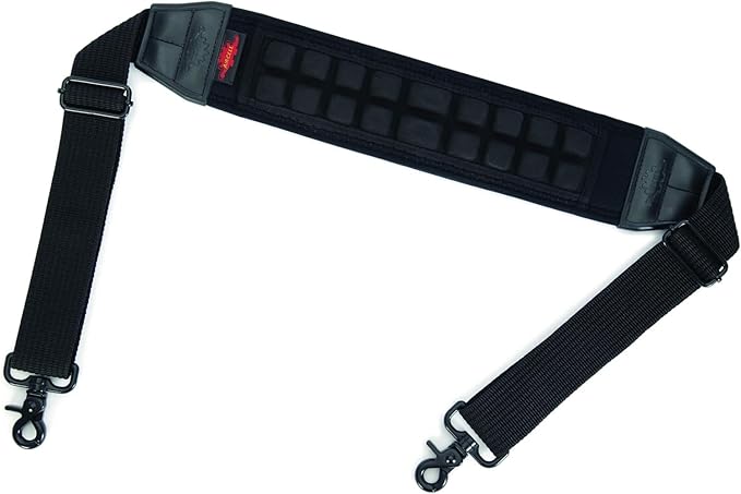 NANUK Adjustable Shoulder Strap, 57.5" – Heavy-Duty, Padded with Non-Slip AirCell Cushioning – Black