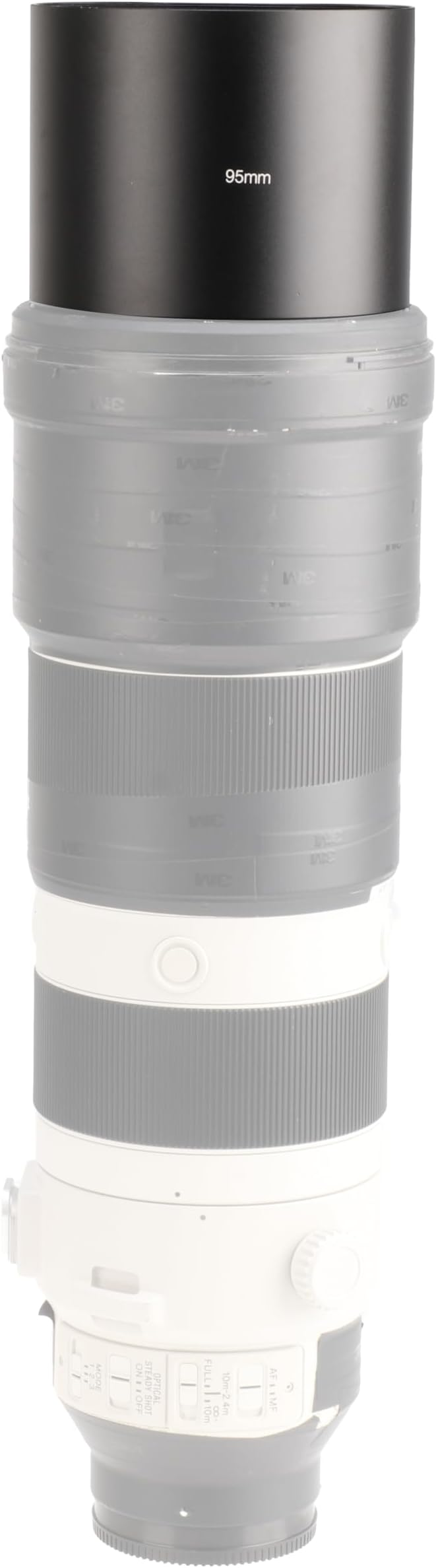 FocusFoto 95mm Metal Telephoto Tele Long Lens Hood Shade for Sigma Contemporary 150-600mm F5-6.3 DG OS HSM Lens, for Sony FE 200-600mm F5.6-6.3 G OSS; for Tamron SP 150-600mm f/5-6.3 Di VC USD G2
